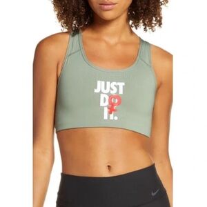 NIKE REBEL SWOOSH JUST DO IT DRI-FIT SPORTS BRA